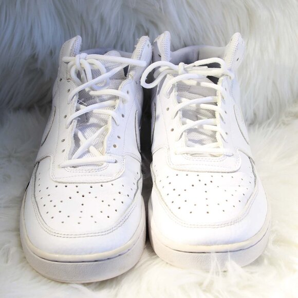 Nike Mens Court Vision CD5466-100 White Basketball Shoes Sneakers Size 10 - Picture 5 of 9